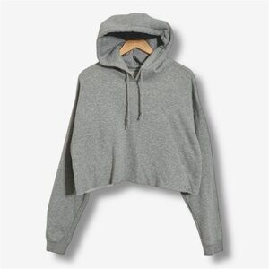 Urban Outfitters Out From Under Gray Cropped Hoodie Sweatshirt Womens Size Large